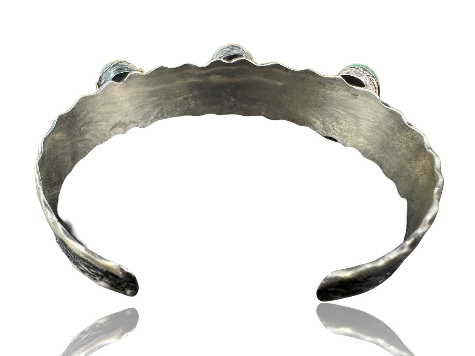 Silver, Gold & Turquoise Cuff - 3