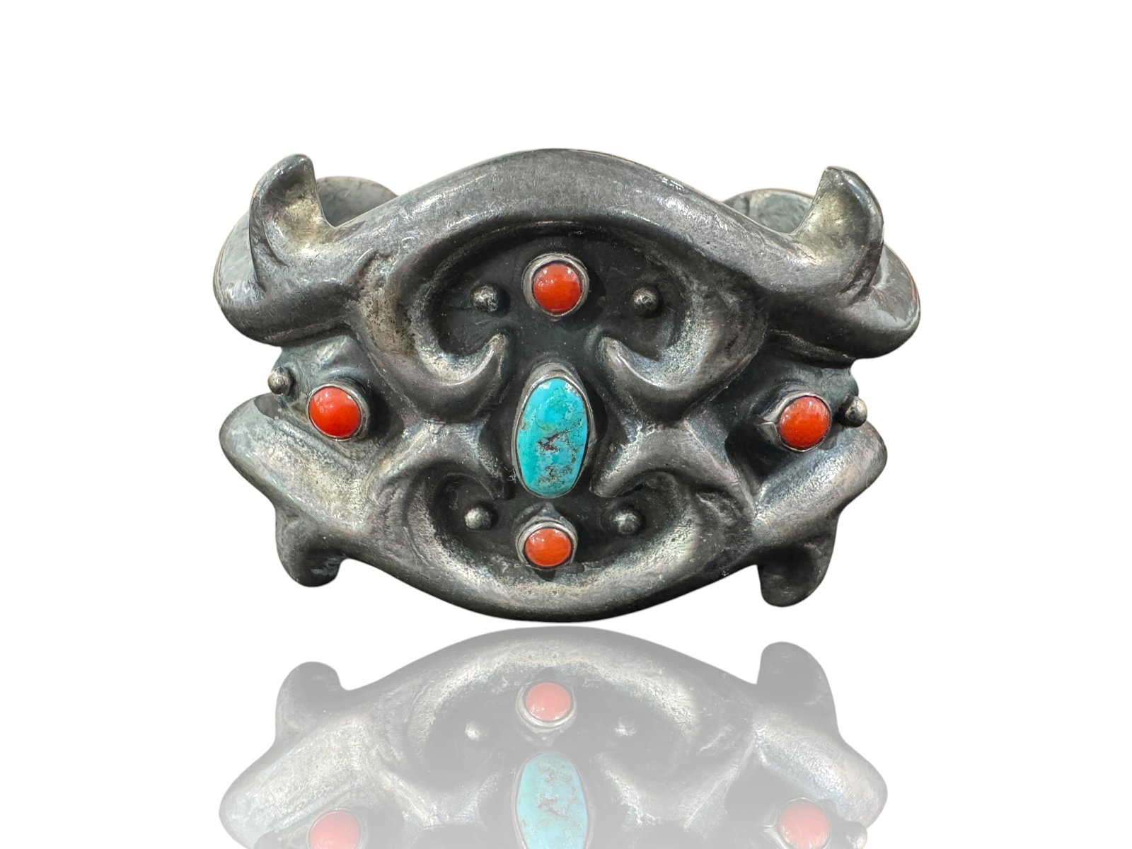 Silver & Turquoise Cuff: Approx. Gross Weight: 65.2 gramsGuaranteed to be at minimum coin silverPhotos are part of the description and should tell the whole story.