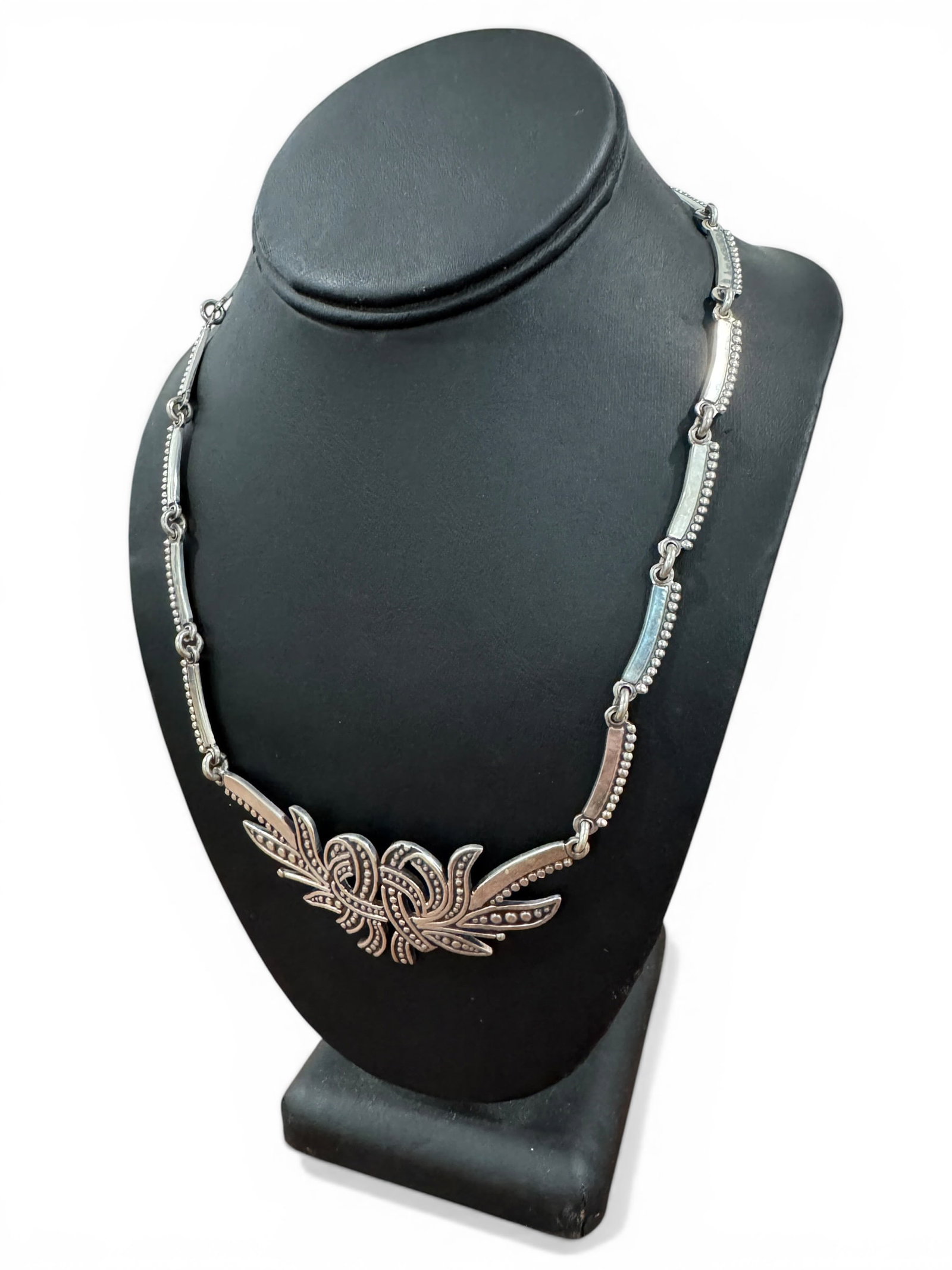 Melesio Rodriguez Taxco .950 Silver #5874 Necklace: Approx. Gross Weight: 50 gramsMeasurements: 19.25" end to endPhotos are part of the description and should tell the whole story.