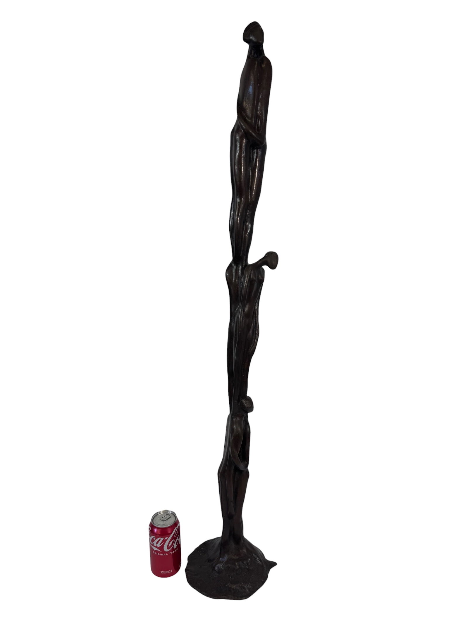 Signed "Jeniffer" Tall Bronze Sculpture: Photos are part of the description and should tell the whole story.