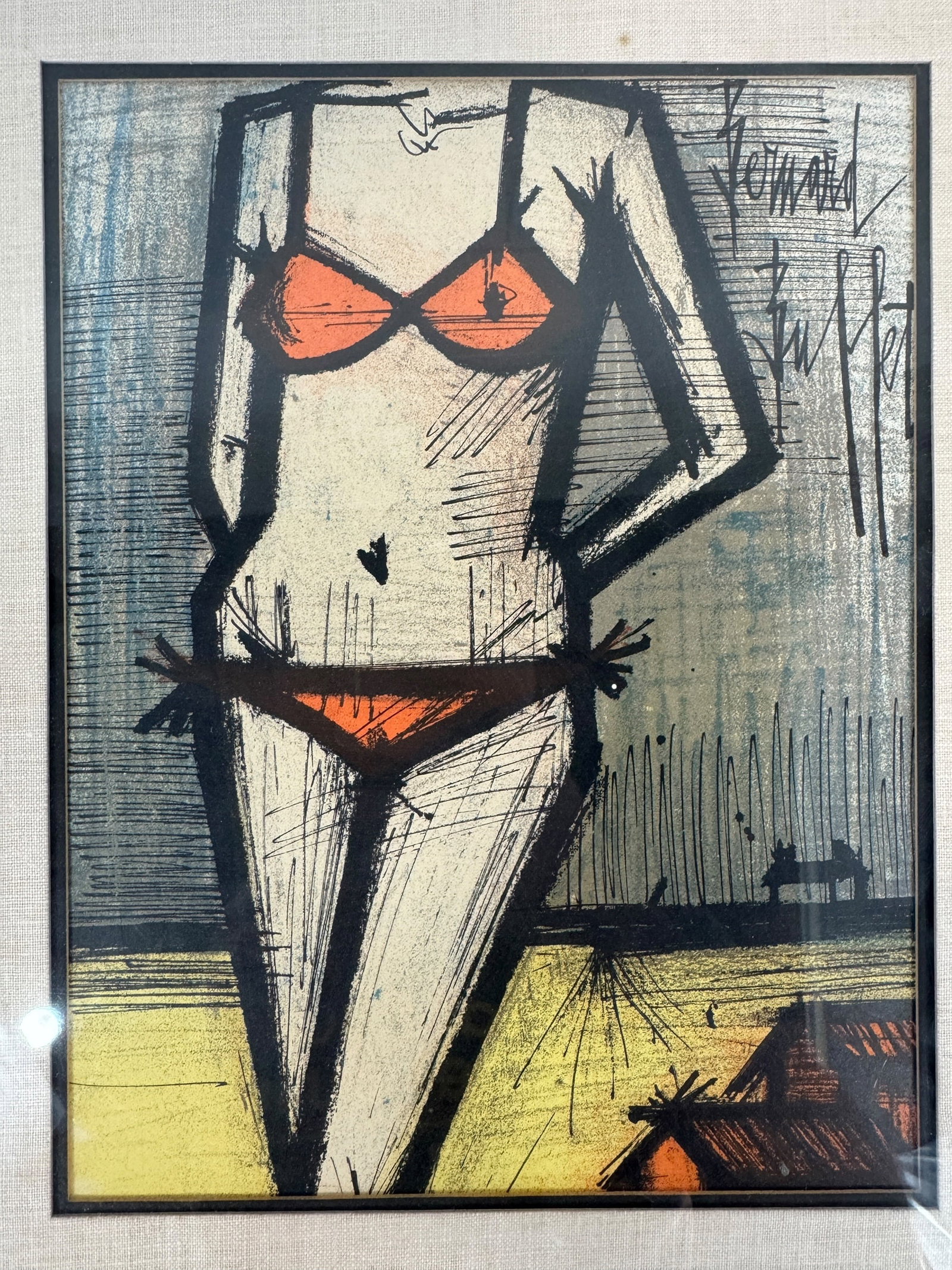Bernard Buffet "La Plage" 1968 Original Lithograph - 2