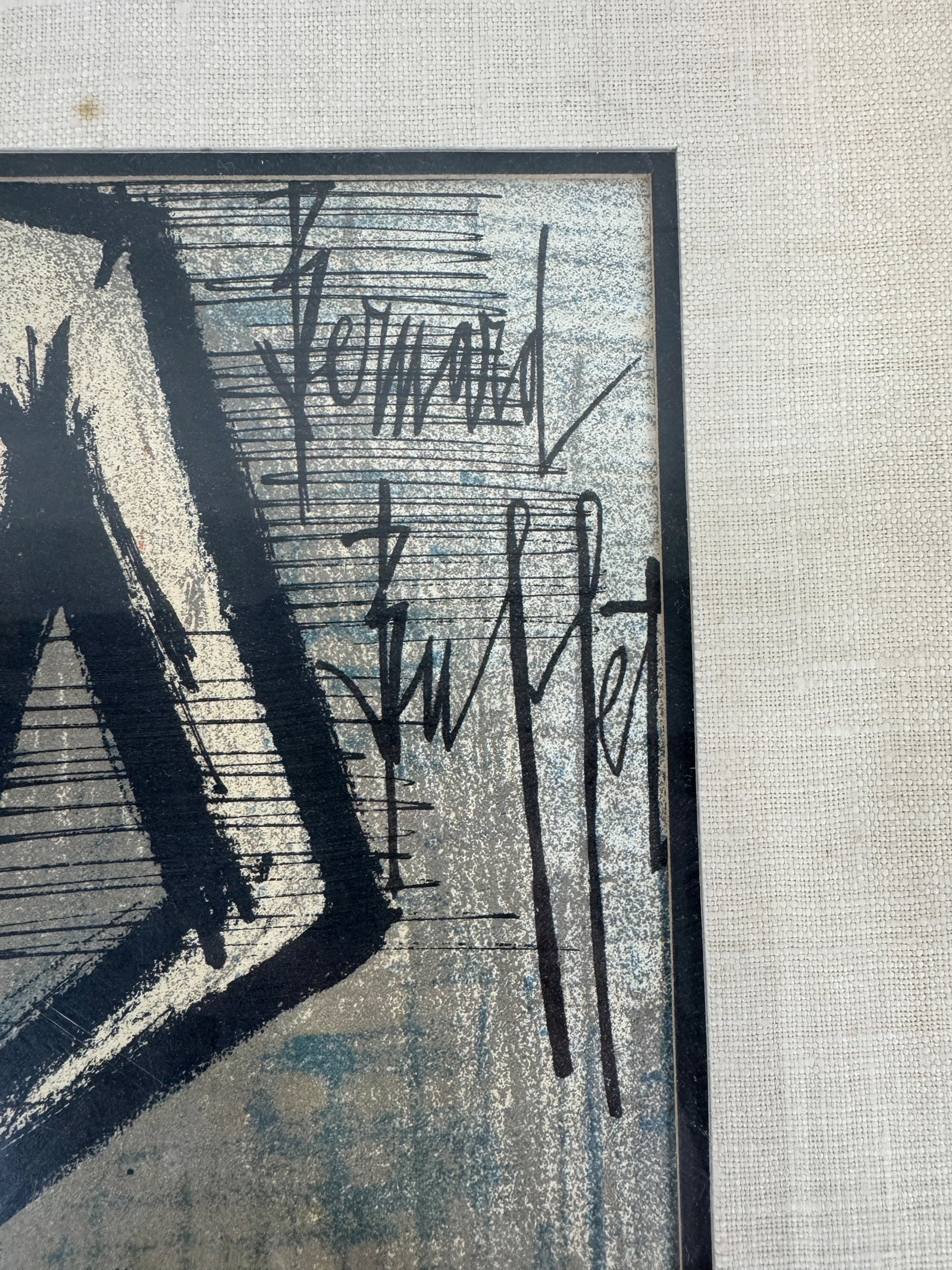 Bernard Buffet "La Plage" 1968 Original Lithograph - 3