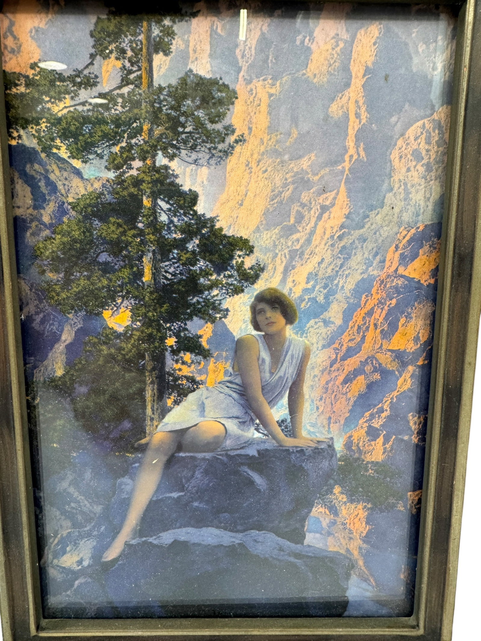 Maxfield Parrish "Solitude" Framed Original Print - 2