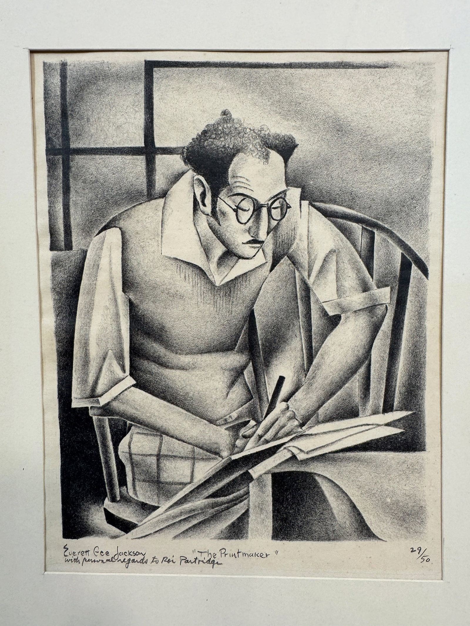 Everett Gee Jackson "The Printmaker" Lithograph - 2