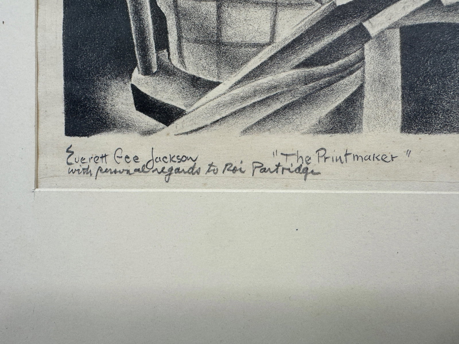 Everett Gee Jackson "The Printmaker" Lithograph - 3