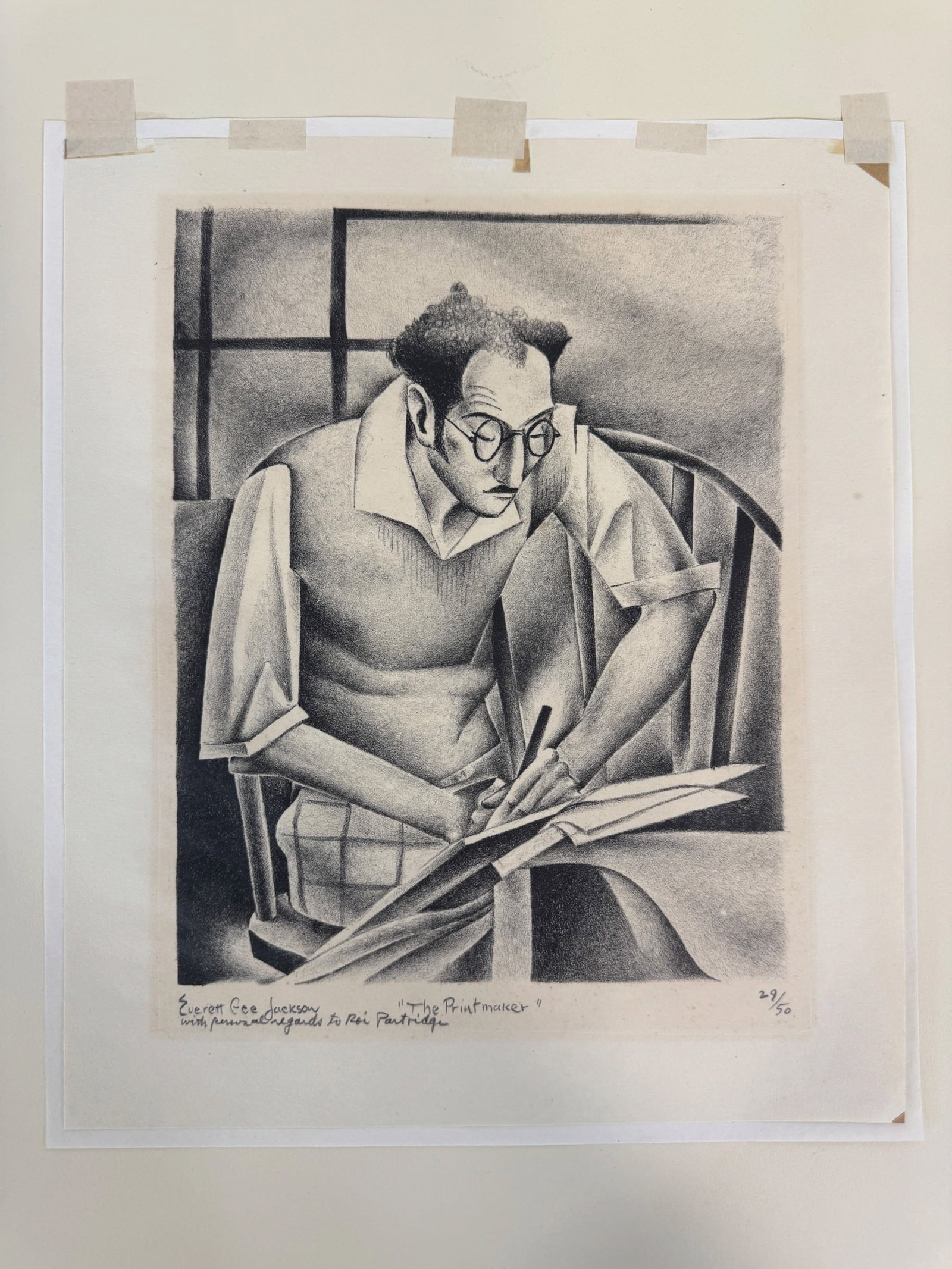 Everett Gee Jackson "The Printmaker" Lithograph - 6