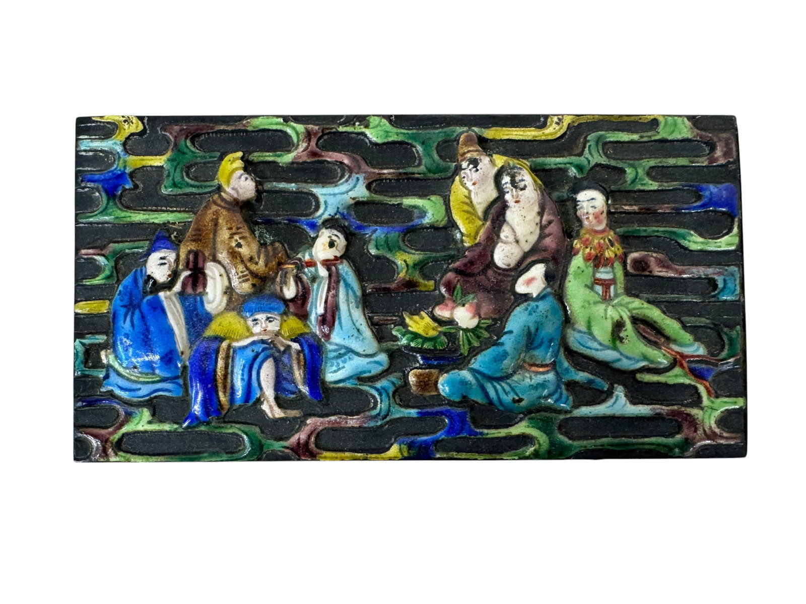Chinese Enamel Vanity Box - 7