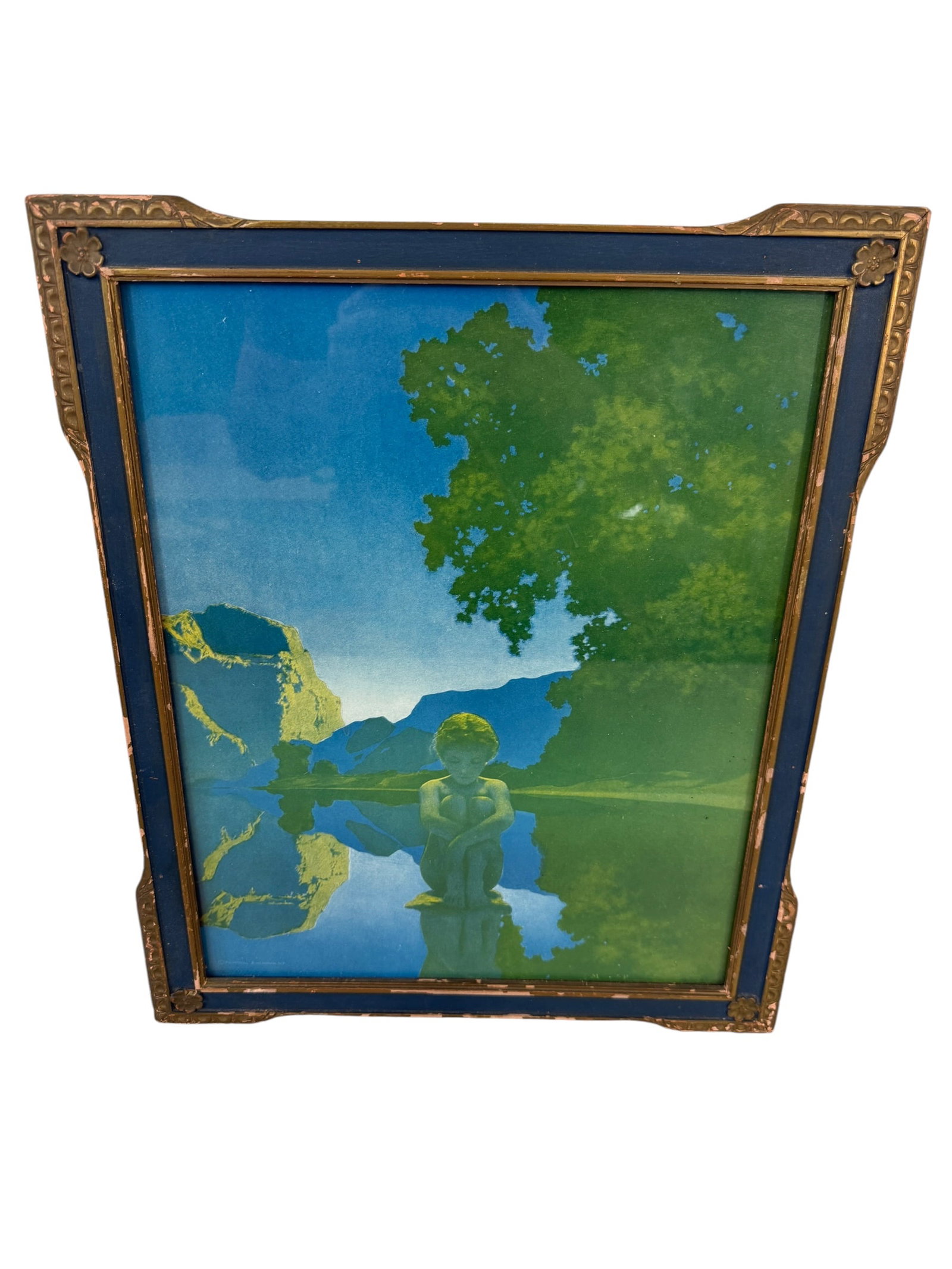 Maxfield Parrish "Evening" Original Print (1 of 8)