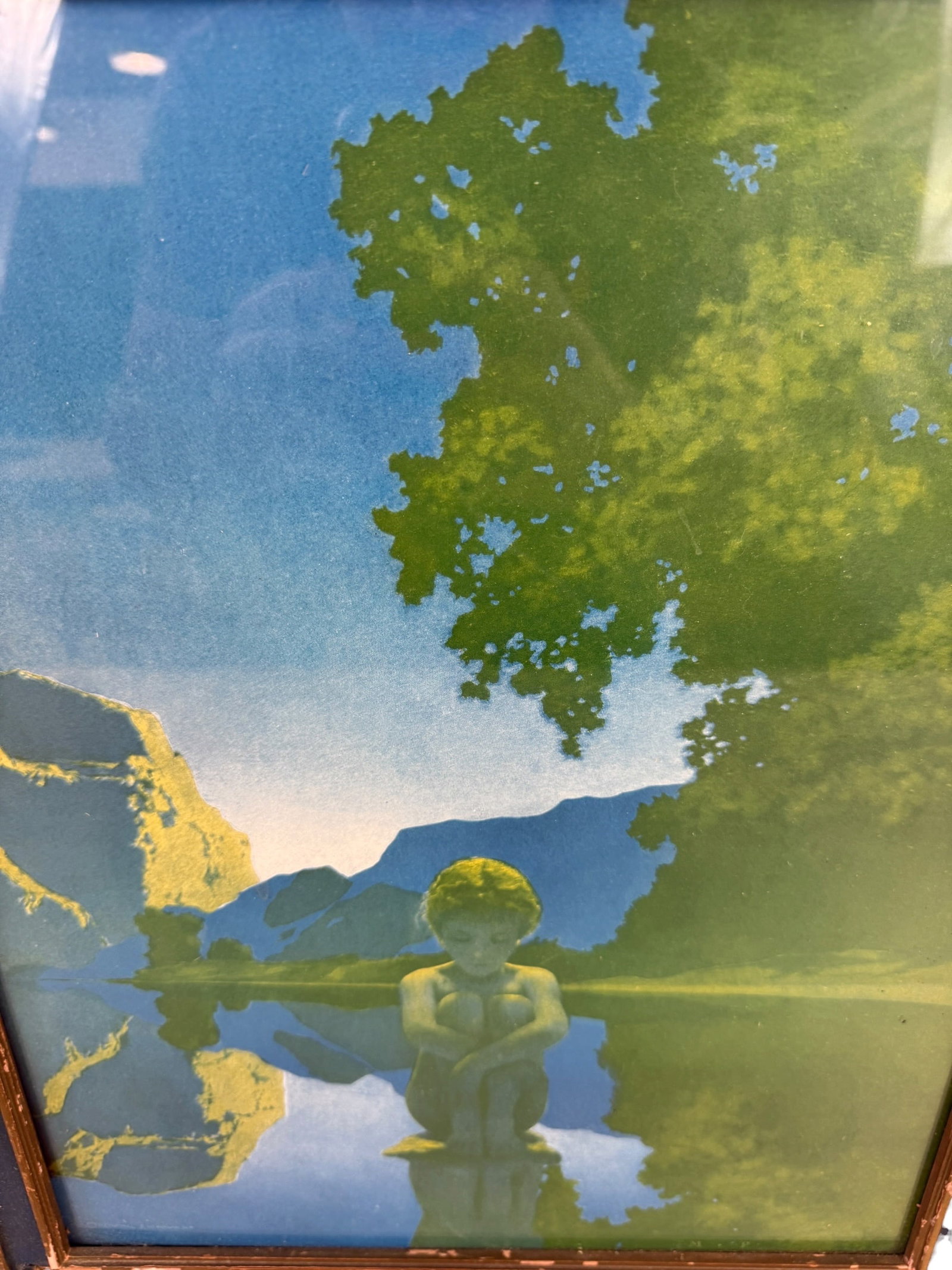 Maxfield Parrish "Evening" Original Print - 2