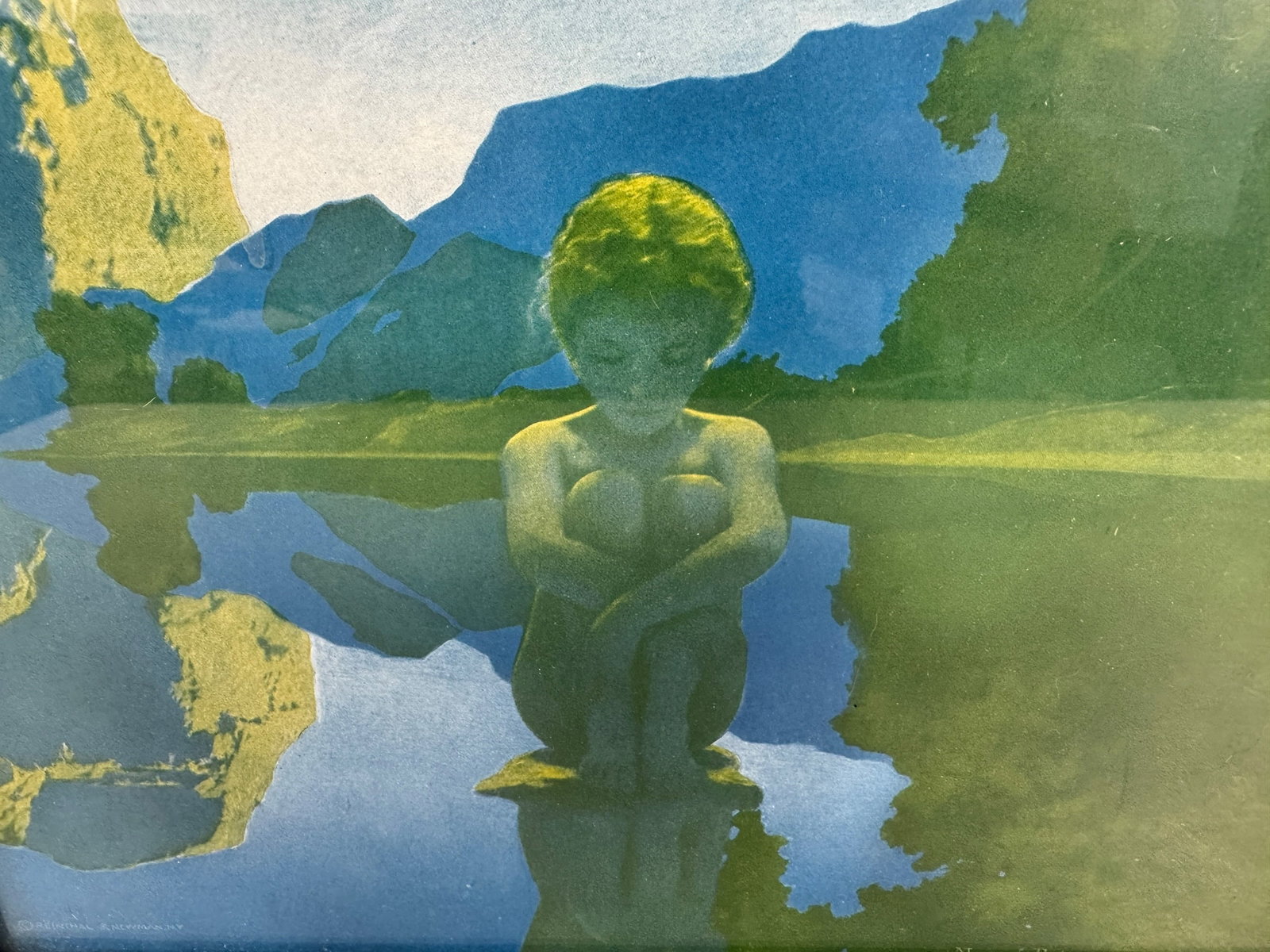 Maxfield Parrish "Evening" Original Print - 3