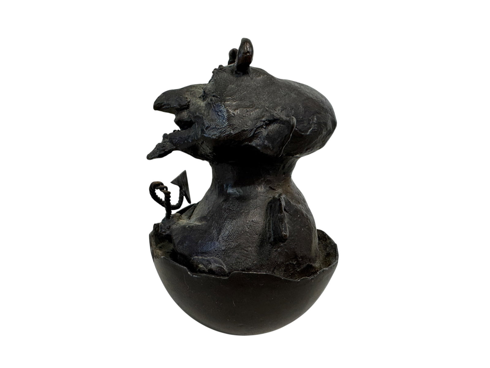Charles Bragg Bronze "Deviled Egg" Sculpture - 2