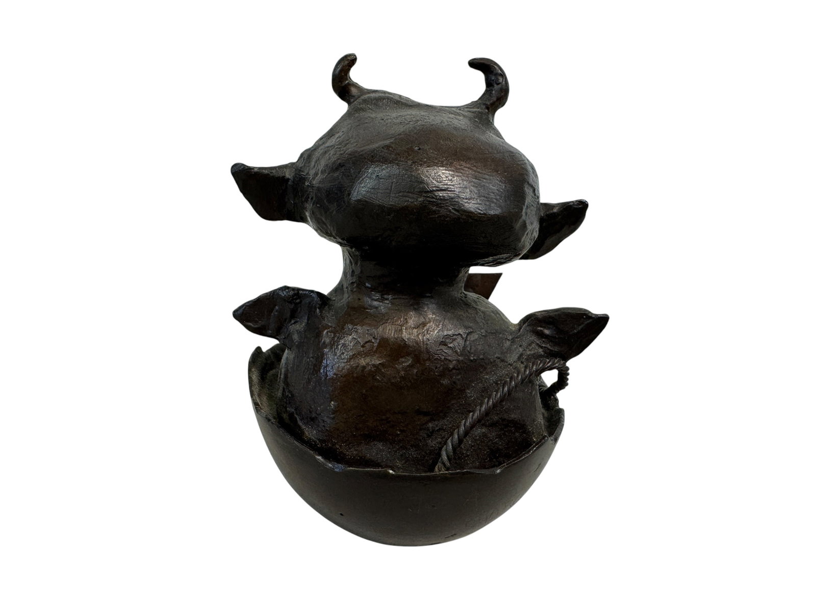 Charles Bragg Bronze "Deviled Egg" Sculpture - 3