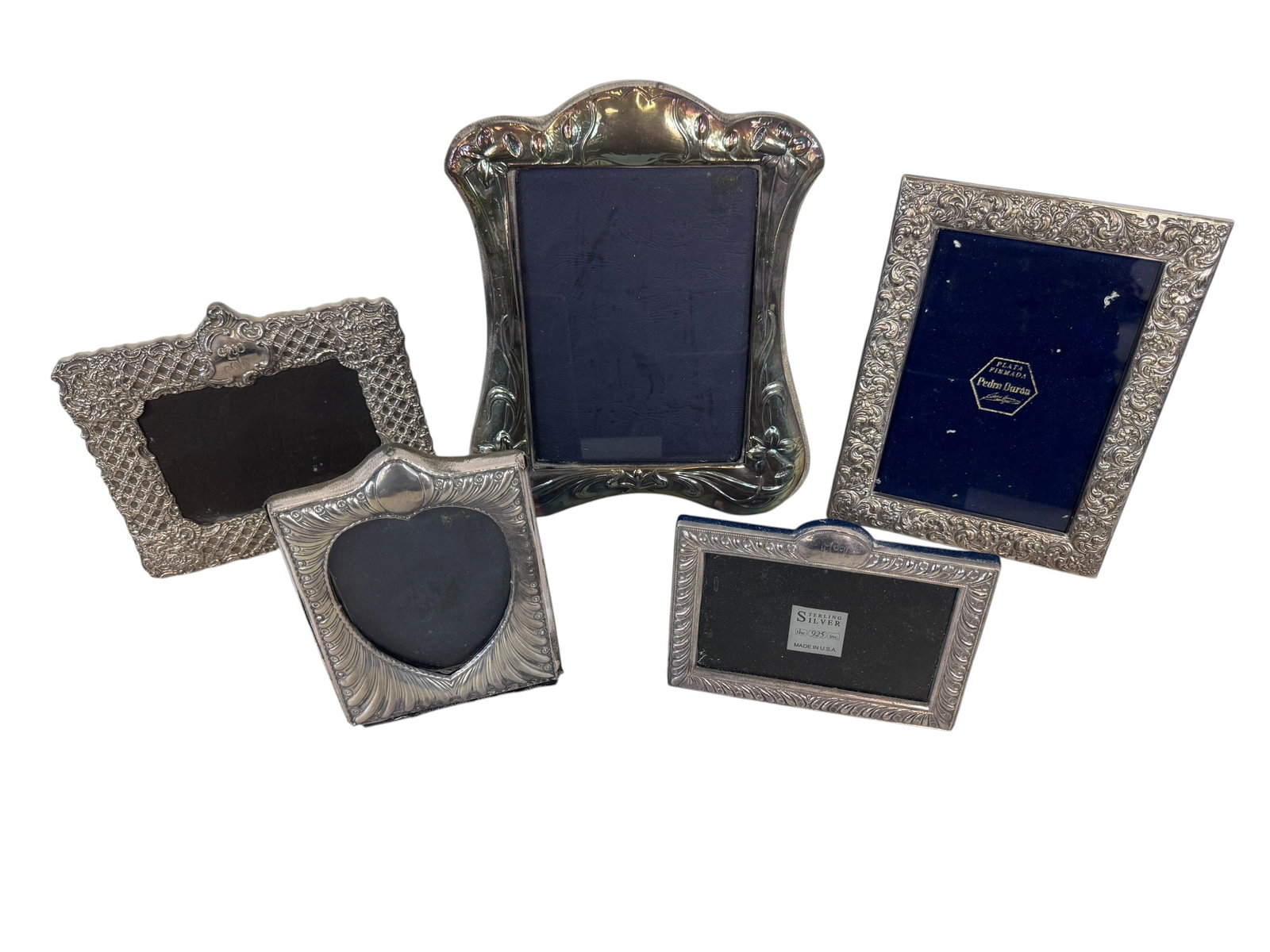 Set of 5 Sterling Silver (.925) Picture Frames (1 of 11)