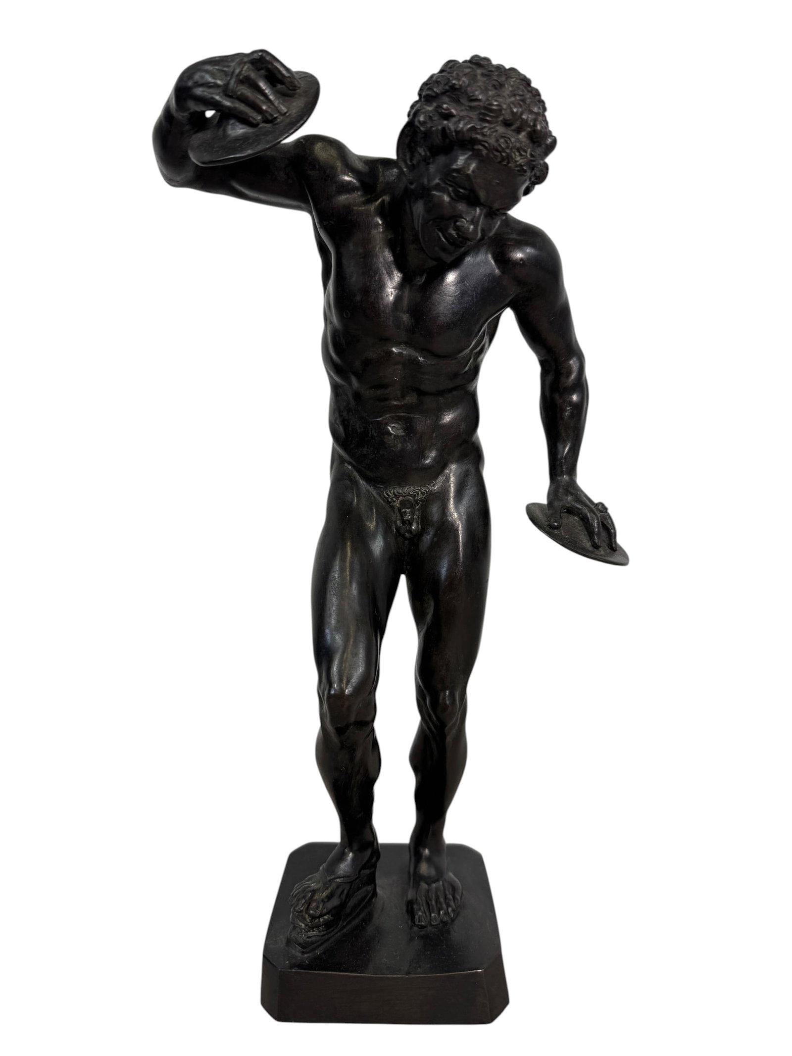 Bronze Dancing Faun Figure Sculpture (1 of 7)