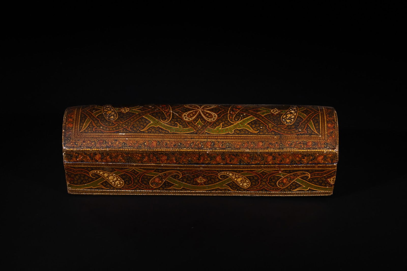 A Kashmiri Painted Qalamdan Pen Box, 19th Century (1 of 4)