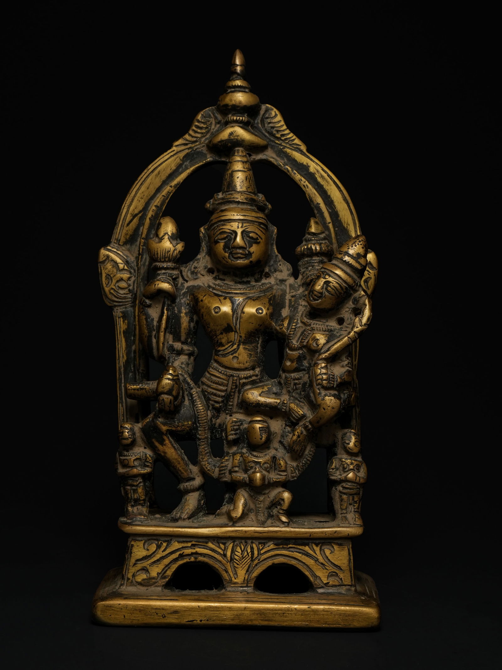 An Indian Bronze Figure of Lakshmi-Narayana, 19thÃ¢â‚¬â€œ20th Century. (1 of 5)