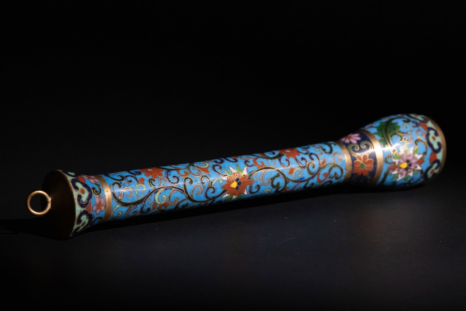 A Chinese CloisonnÄ‚Â© Enamel Cylindrical Brush Holder, 19th Century (1 of 3)