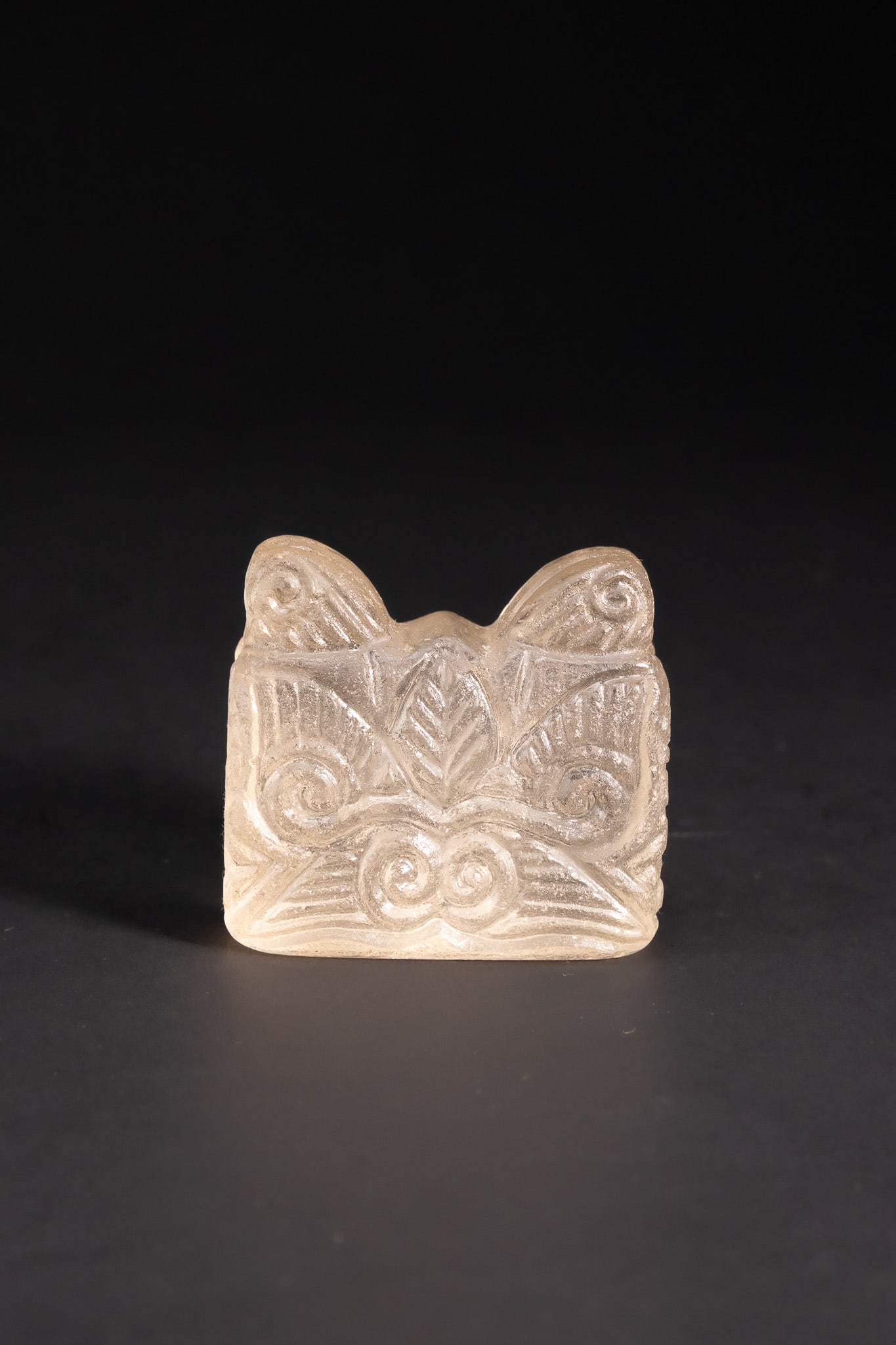 AN ISLAMIC FATIMID STYLE ROCK CRYSTAL CHESS PIECE, POSSIBLY A ROOK, POSSIBLY 10THâ€“12TH (1 of 4)