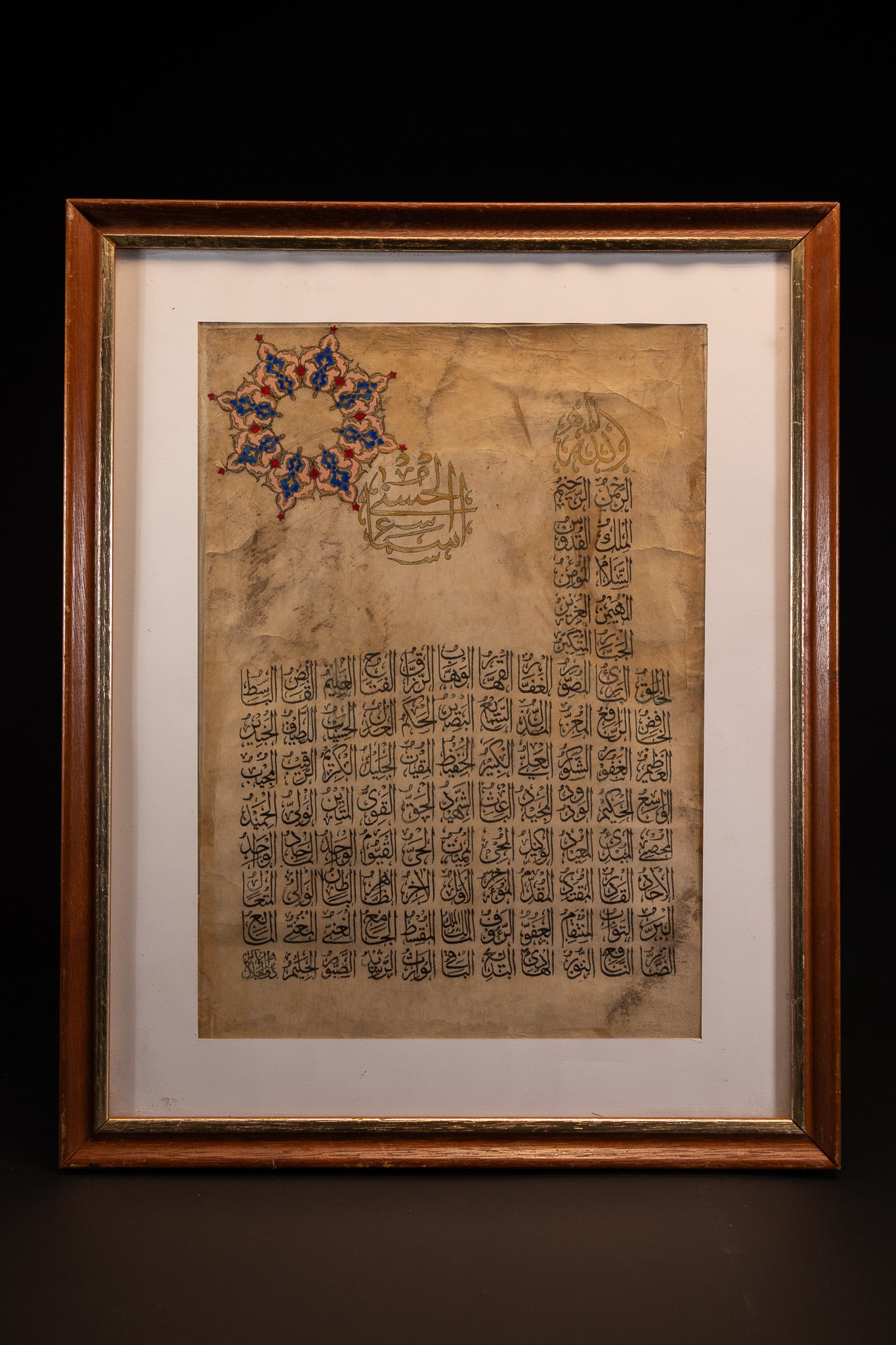 PERSIAN SCHOOL, 19TH CENTURY, 'ASMA' ALLAH AL-HUSNA (THE 99 BEAUTIFUL NAMES OF GOD)' (1 of 1)