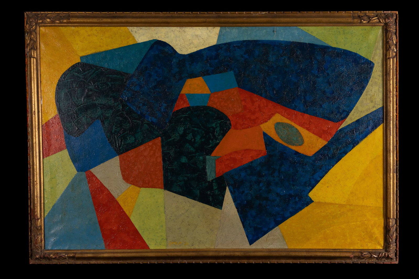 MAURICE EST??VE (FRENCH, 1904-2001), UNTITLED, 1925.: Maurice Estève (1904-2001), Untitled, Signed 'Estève' (lower centre) and dated 25, Oil on Canvas, 98.5 x 67cm (framed).