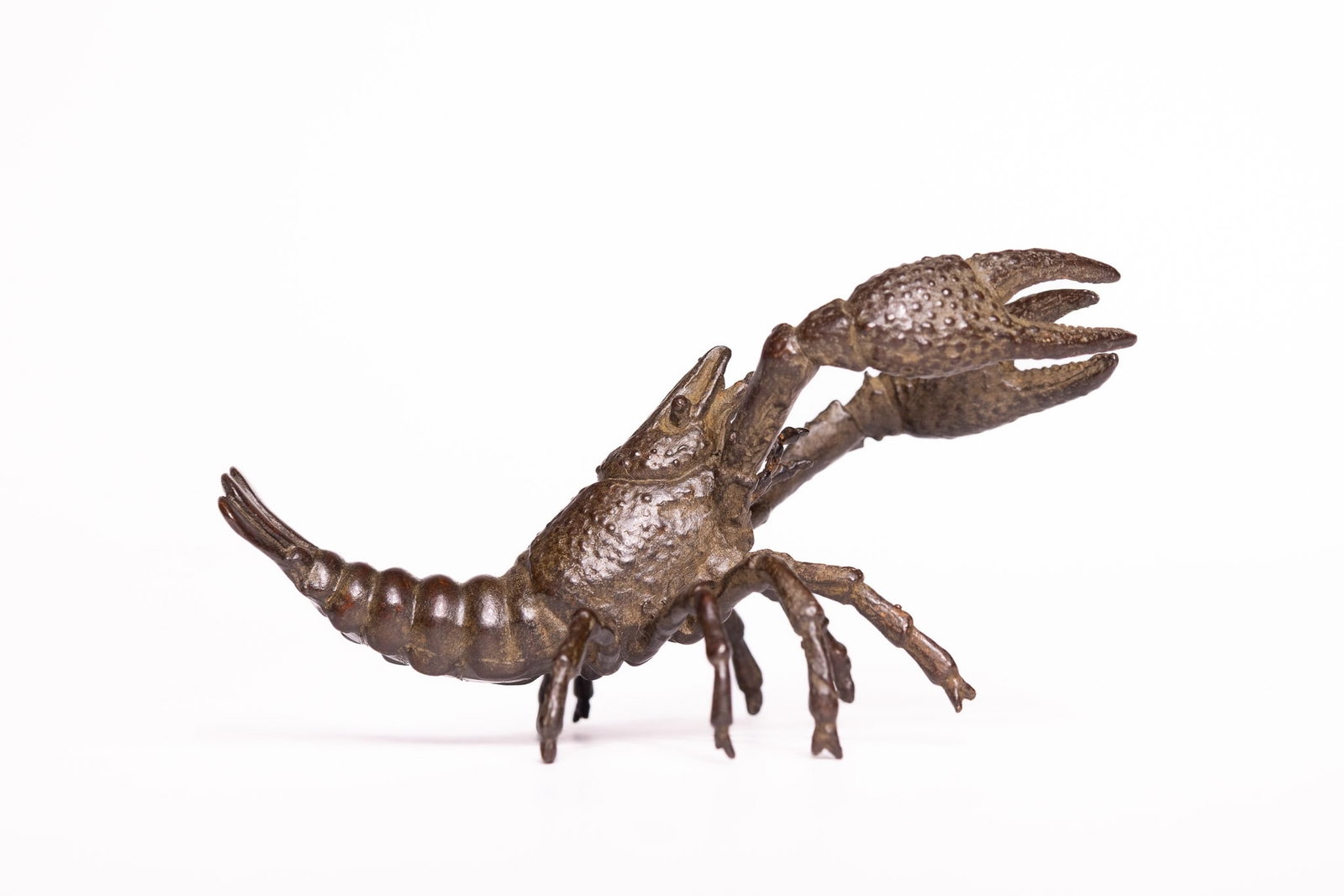 A JAPANESE BRONZE MODEL OF A LOBSTER. (1 of 5)