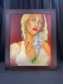 Socialite By William Verdult - Oil On Canvas