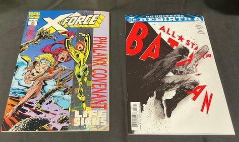 Marvel & DC Pair (2): X-Force #38 (Phalanx Covenant) and All-Star Batman #4 (Rebirth)