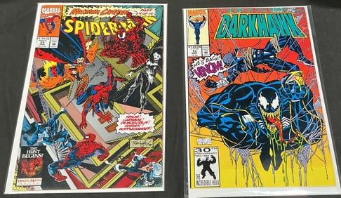 Spider-Man & Darkhawk Pair (2): Spider-Man #35 (Maximum Carnage Part 4) and Darkhawk #13 (Venom