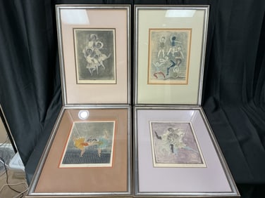 Graciela Rodo Boulanger (b. 1935) “Ballerina Suite,” 1974, Set of Eight Original