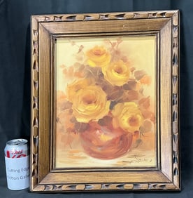 "Yellow Roses" Still Life by Laure