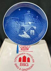 1977 Bing & Grøndahl Christmas Plate "Juleaften 1977"