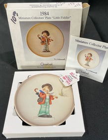 1984 M.I. Hummel Miniature Collector's Plate "Little Fiddler" by Goebel