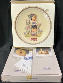 1988 M.I. Hummel Annual Plate "School Boy" by Goebel (Hum 284)