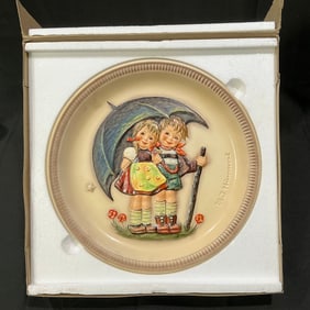 1975 M.I. Hummel "Stormy Weather" Anniversary Plate by Goebel (Hum 280) - First Edition