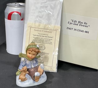 Berta Hummel Figurine "Life Has Its Ups and Downs" by Goebel with Box and COA
