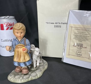 Berta Hummel "O Come All Ye Faithful" Figurine by Goebel with Box and COA