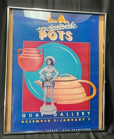 "L.A. Industrial Pots" Exhibition Poster -Quay Gallery, San Francisco
