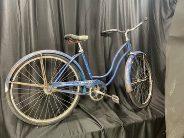 Vintage 1960s Schwinn "American" Bicycle (Blue Frame)
