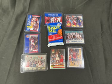 1991 Fleer NBA Basketball Trading Cards Featuring Michael Jordan with Unopened Pack