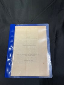 The Sacramento Mining Company of 1849  Original 1898 Typed Manuscript by G.R. Irish, Iowa City