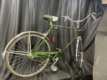 Vintage 1975 Schwinn “Speedster” Men’s 3-Speed Bicycle – Chicago-Made Green Cruiser