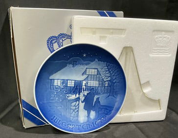 1973 Royal Copenhagen Christmas Plate "Jule After" Bing & GrÃ¸ndahl