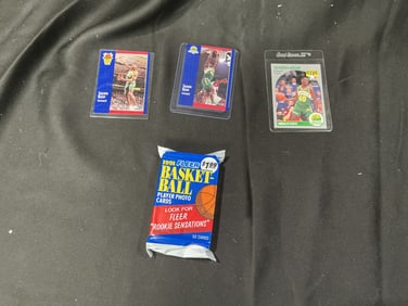 Shawn Kemp Basketball Cards Lot with 1991 Fleer Pack