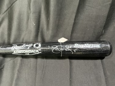 Rawlings Adirondack Big Stick Black Bat with Silver Signature
