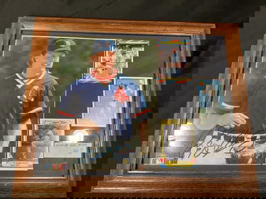 Roger Clemens Signed Framed Photo & Card Display (Red Sox)