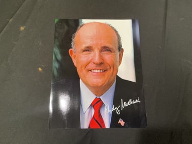 Signed Color Portrait Photograph of New York City Mayor Rudy Giuliani