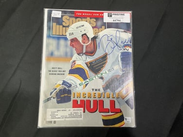 Brett Hull Signed Sports Illustrated Magazine – March 11 1991 "The Incredible Hull" (Beckett COA)