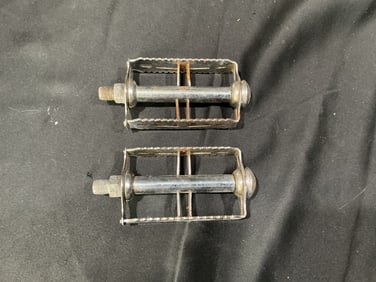 Vintage Bicycle Pedals – Matching Steel Pair