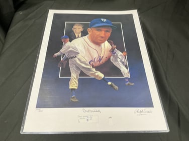 Carl Hubbell New York Giants Signed Limited-Edition Christopher Paluso Lithograph #232/1800