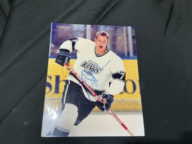 Player signed Los Angeles Kings 8x10 Photo